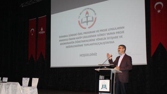 İstanbul İlindeki Özel Program Ve Proje Uygulayan AİHL´lerde Görev Yapan Proje Koordinatör Öğretmenlerine Yönelik İstişare Ve Değerlendirme Toplantısı Gerçekleştirildi.