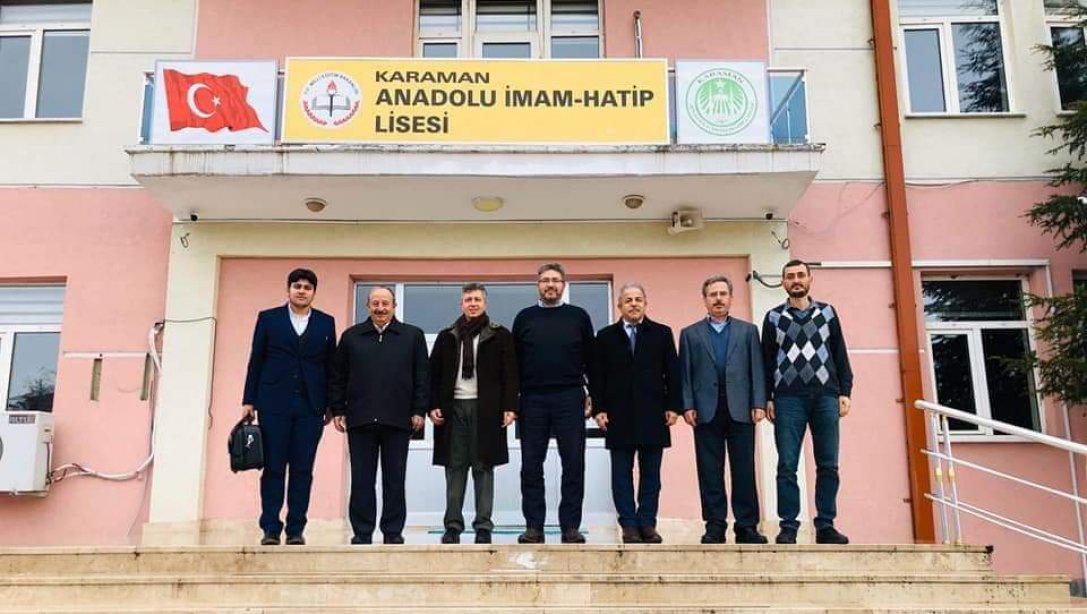 Hedef 2020 Üniversite Kariyer ve Bilimsel Gelişim Koordinatörlerimiz Karaman'da Okulları Ziyaret Etti