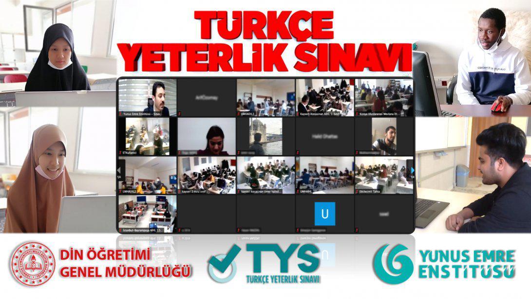 Uluslararası Anadolu imam hatip lisesi öğrencilerine Türkçe Yeterlik Sınavı
