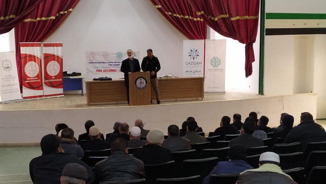 Daire Başkanı Yıldız, Suriye'nin kuzeyindeki Ahtarin'de öğretmen eğitimi programına katıldı