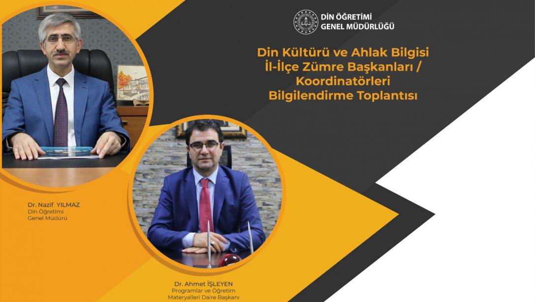 Türkiye Geneli DKAB Öğretmenleri İl ve İlçe Koordinatörleri ile Çevrim İçi Toplantılar Gerçekleştirildi