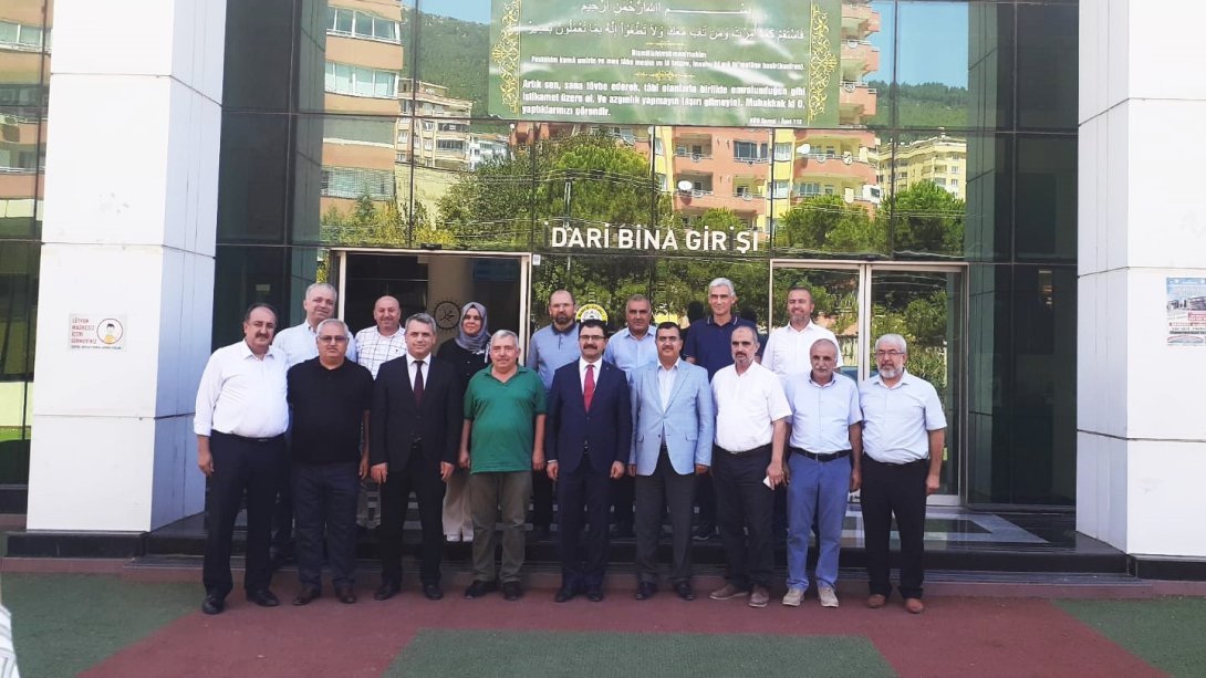 Genel Müdürümüz Dr. Ahmet İşleyen, Kahramanmaraş'ta Eğitim Yöneticileriyle Bir Araya Geldi