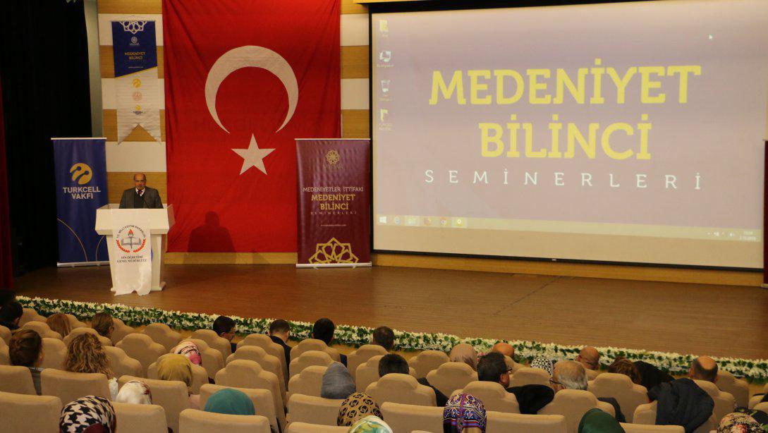 Genel Müdürlüğümüz himayesinde, (MEDAR) ve Turkcell işbirliğiyle düzenlenen 'Medeniyet Bilinci' seminerleri Ankara'da başladı