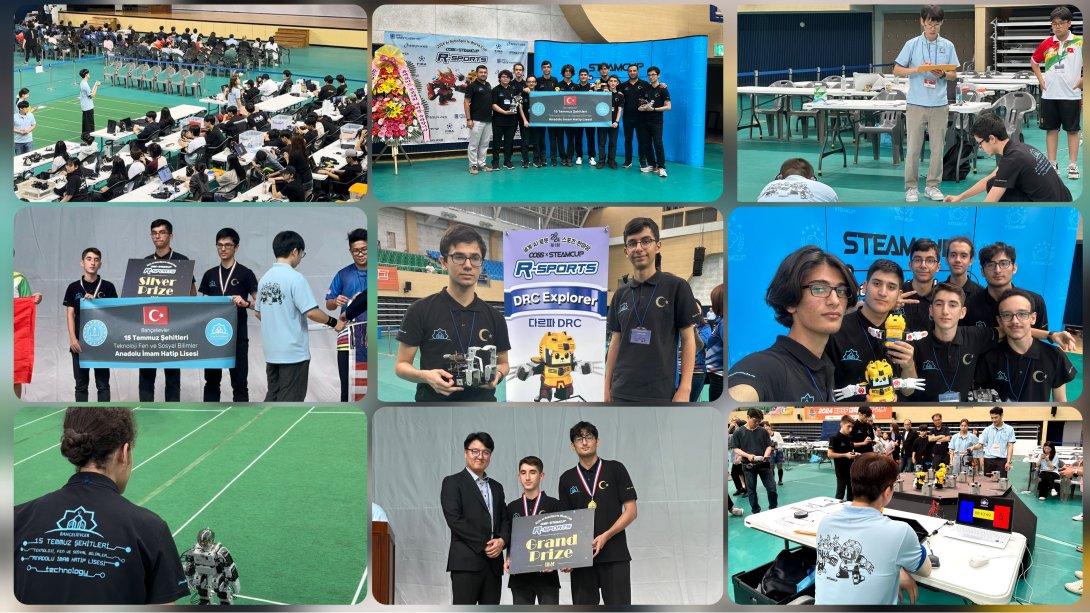 İmam Hatipli Öğrenciler, Güney Kore'deki Robot Yarışmasında Dünya Şampiyonu Oldu